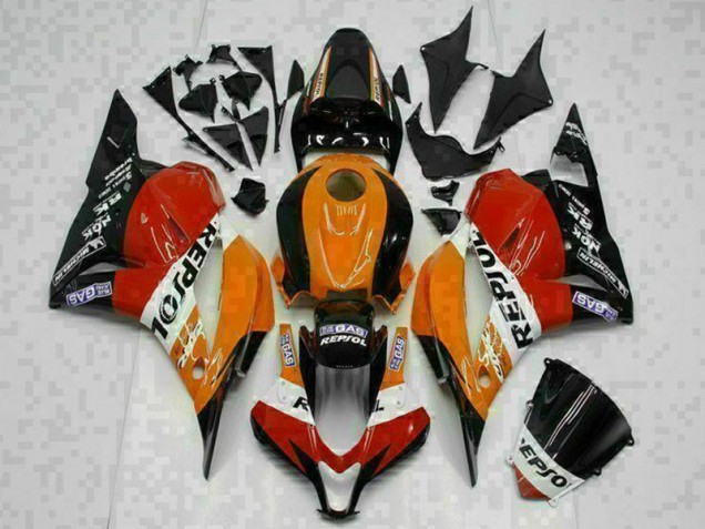 Honda CBR 600 RR 2009-2012 Motorrad Verkleidungen - Orange Repsol