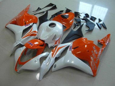 Honda CBR 600 RR 2009-2012 Motorrad Verkleidungen - Orange Perl Weiß