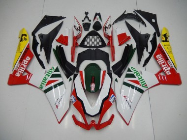 Aprilia RSV4 2009-2015 Motorrad Verkleidungen - Weiß Rot Alitalia