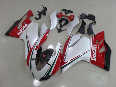 Ducati 1199 2011-2014 Motorrad Verkleidung - Weiß Rot