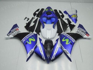 Yamaha R1 2012-2014 Motorrad Verkleidungen - Blau Weiß Schwarz