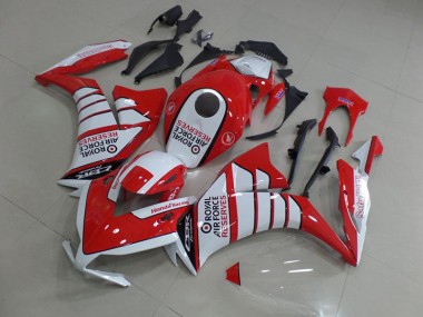 Honda CBR 1000 RR 2012-2016 Motorrad Verkleidungen - Rot mit Weiß Wing