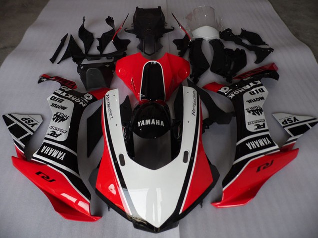 Yamaha R1 2015-2019 Motorrad Verkleidungen - Rot Weiß Schwarz